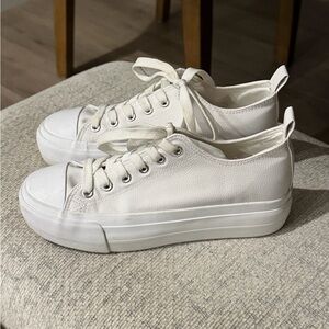 White Platform Sneakers